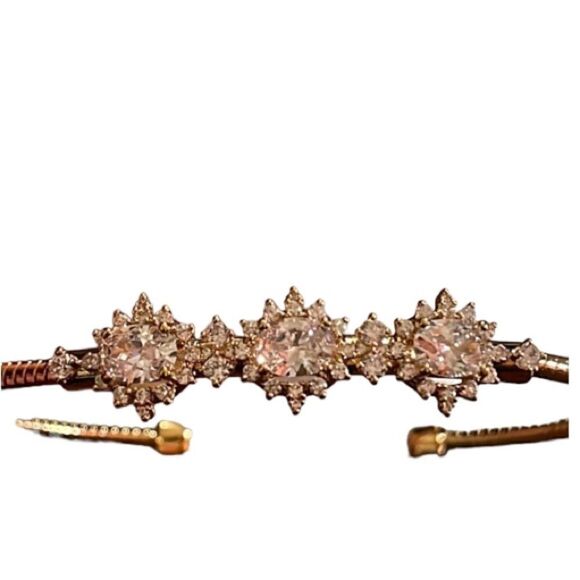 Eliot Danori gold tone crystal bangle bracelet - Picture 1 of 6
